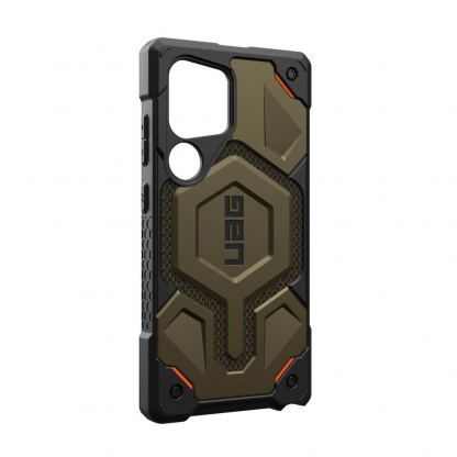 Urban Armor Gear Monarch Pro Case - удароустойчив хибриден кейс с MagSafe за Samsung Galaxy S24 Ultra (платинен) 3