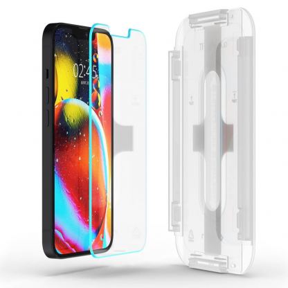 Spigen Glas.tR EZ Fit Tempered Glass 2 Pack - 2 броя стъклени защитни покрития за дисплея на iPhone 13 mini (прозрачен) 2