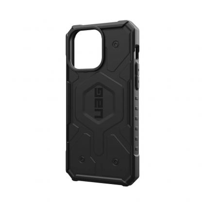 Urban Armor Gear Pathfinder MagSafe Case - удароустойчив хибриден кейс за iPhone 15 Pro Max (черен) 13
