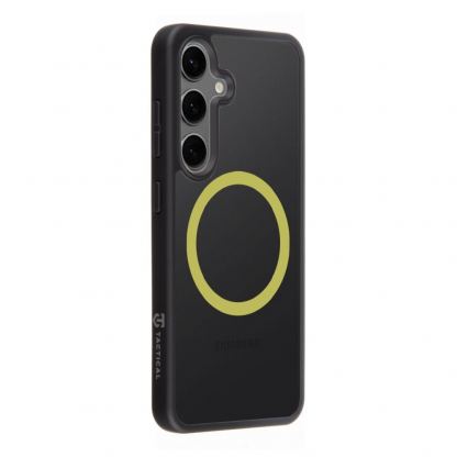 Tactical MagForce Hyperstealth 2.0 Cover - хибриден удароустойчив кейс с MagSafe за Samsung Galaxy S24 (черен-жълт) 2