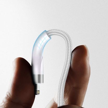 4smarts 4-in-2 Multi-Charging USB Cable - универсален USB-C кабел с Lightning, microUSB и USB-C конектори (120 см) (бял) 7