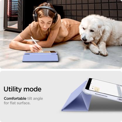 Spigen Ultra Hybrid Pro Case - удароустойчив хибриден кейс от най-висок клас за iPad Air 11 (2024), iPad Air 5 (2022), iPad Air 4 (2020) (лилав) 17