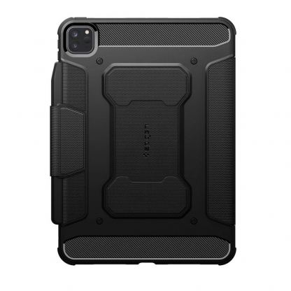 Spigen Rugged Armor Pro Case - хибриден удароустойчив кейс с поставка за iPad Pro 11 (2024) (черен) 2
