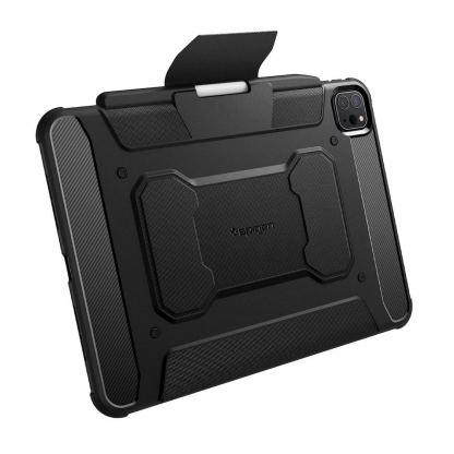 Spigen Rugged Armor Pro Case - хибриден удароустойчив кейс с поставка за iPad Pro 11 (2024) (черен) 6