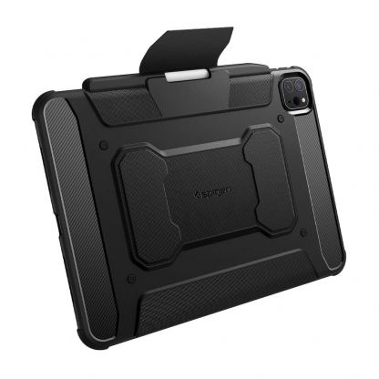 Spigen Rugged Armor Pro Case - хибриден удароустойчив кейс с поставка за iPad Pro 11 (2024) (черен) 7