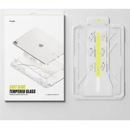 Ringke Easy Slide Tempered Glass 2.5D - калено стъклено защитно покритие за дисплея на iPad Pro 13 (2024) (прозрачен) 2