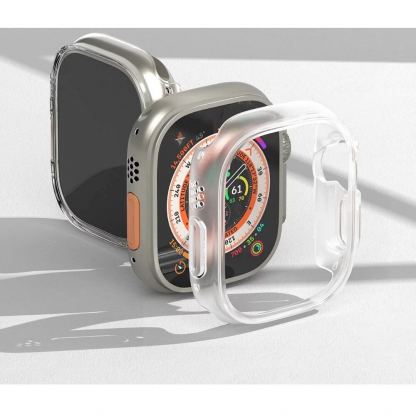 Ringke 2x Slim Watch Case - комплект от два броя качествен твърд кейс за Apple Watch Ultra 49мм (прозрачен и матиран) (2 броя) 6