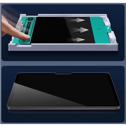 ESR Tempered Glass Screen Protector Set - комплект 2 броя калени стъклени защитни покрития за дисплея на iPad Air 11 (2024) (прозрачен) 3