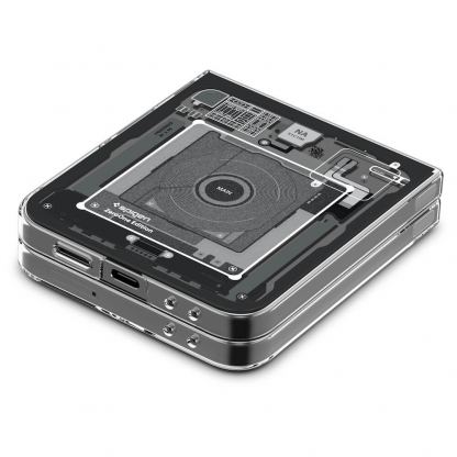 Spigen AirSkin Zero One Case - качествен поликарбонатов кейс за Samsung Galaxy Z Flip6 (прозрачен) 3