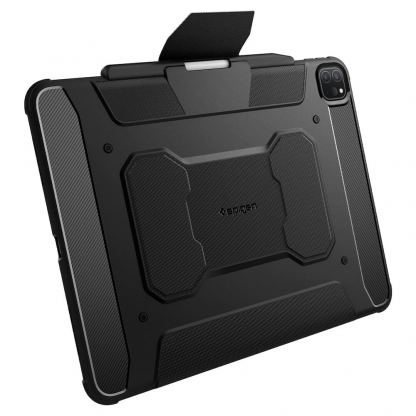 Spigen Rugged Armor Pro Case - хибриден удароустойчив кейс с поставка за iPad Pro 13 (2024) (черен) 7