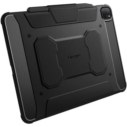 Spigen Rugged Armor Pro Case - хибриден удароустойчив кейс с поставка за iPad Pro 13 (2024) (черен) 8