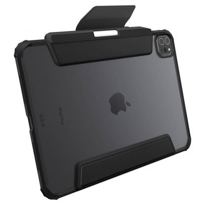 Spigen Air Skin Pro Hybrid Case - полиуретанов калъф с отделящ се кейс и поставка за iPad Pro 11 (2024) (черен-прозрачен) 10
