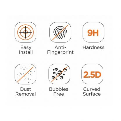 Mobile Origin Screen Guard Tempered Glass 2.5D - калено стъклено защитно покритие за дисплея на iPad 10 (2022), iPad 11 (2025)  (прозрачен) 5