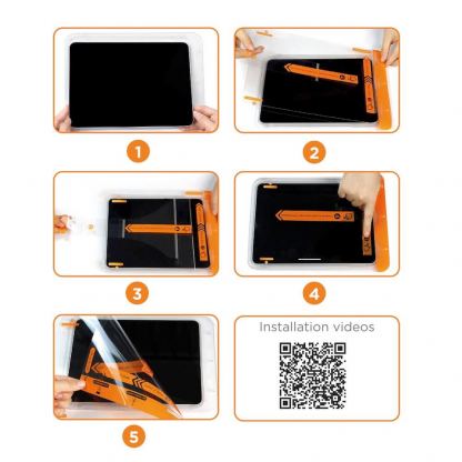 Mobile Origin Screen Guard Tempered Glass 2.5D - калено стъклено защитно покритие за дисплея на iPad 10 (2022), iPad 11 (2025)  (прозрачен) 6
