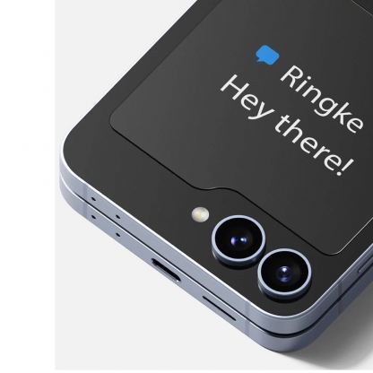 Ringke ID Glass - стъклено защитно покритие за задният дисплей на Samsung Galaxy Z Flip6 (2 броя) (прозрачен) 3