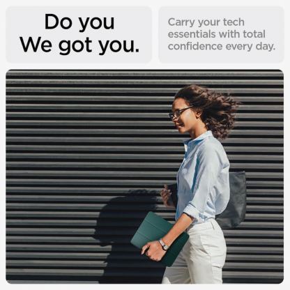 Spigen Urban Fit Case - термополиуретанов (TPU) кейс и поставка за iPad Pro 13 (2024) (зелен) 14