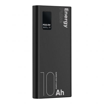 OBALME EnergyPulse Fast Charging Power Bank 10000 mAh 22.5W - преносима външна батерия с USB-C порт, и 2xUSB-A изхода (черен) 3