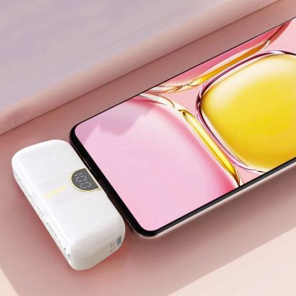 Dudao K20SC Mini Power Bank 5000 mAh USB-C - външна батерия с USB-C конектор (бял) 3