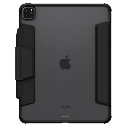 Spigen Air Skin Pro Hybrid Case - полиуретанов калъф с отделящ се кейс и поставка за iPad Pro 13 (2024) (черен-прозрачен) 3