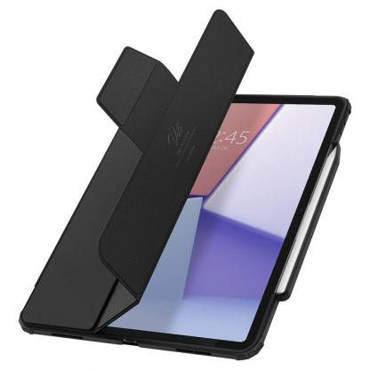 Spigen Air Skin Pro Hybrid Case - полиуретанов калъф с отделящ се кейс и поставка за iPad Air 13 (2024) (черен-прозрачен) 7