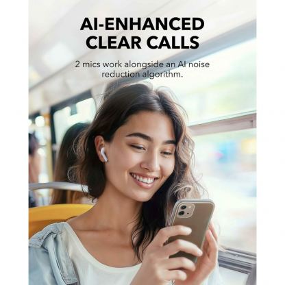 Anker Soundcore K20i TWS Semi-in-Ear Earbuds - безжични блутут слушалки със зареждащ кейс за мобилни устройства (бял) 	 4