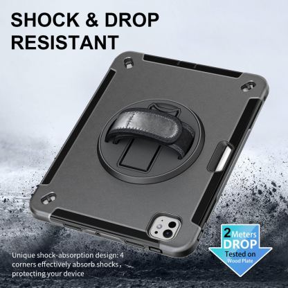 4smarts Rugged Grip Tablet Case - удароустойчив кейс за iPad Pro 11 (2024) (черен)  3
