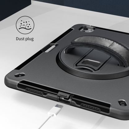 4smarts Rugged Grip Tablet Case - удароустойчив кейс за iPad Pro 13 (2024) (черен)  3