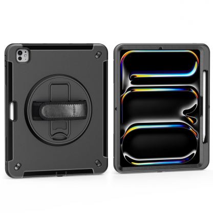 4smarts Rugged Grip Tablet Case - удароустойчив кейс за iPad Pro 13 (2024) (черен)  10