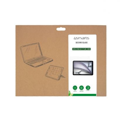4smarts Second Glass - калено стъклено защитно покритие за дисплея на iPad Air 11 (2024), iPad Air 11 (2025) (прозрачен) 2