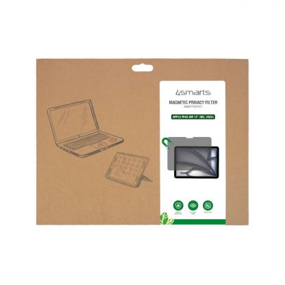 4smarts Smart Protect Magnetic Privacy Filter - магнитно защитно покритие с определен ъгъл на виждане за дисплея на iPad Air 13 (2024) 2