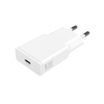 4smarts GaN 1C Slim PD Wall Charger USB-C 30W - захранване за ел. мрежа с USB-C PD изход с технология за бързо зареждане (бял)  2