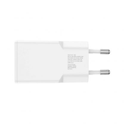 4smarts GaN 1C Slim PD Wall Charger USB-C 30W - захранване за ел. мрежа с USB-C PD изход с технология за бързо зареждане (бял)  4