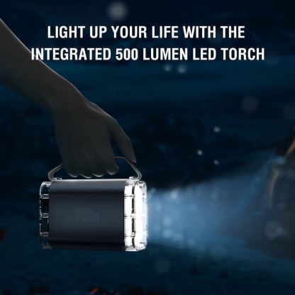 4smarts Power Bank Lucid Maxx 60000 mAh 140W - външна батерия с 2xUSB-A, 2xUSB-C и технология за бързо зареждане (сив) 5