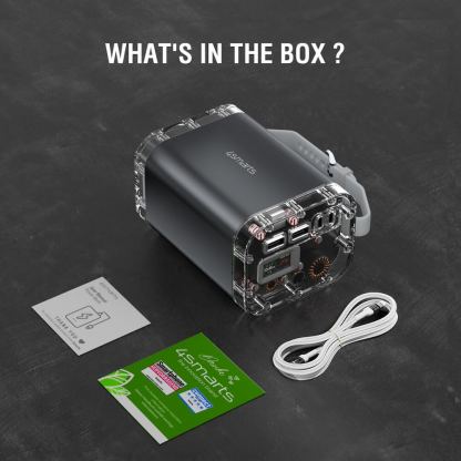 4smarts Power Bank Lucid Maxx 60000 mAh 140W - външна батерия с 2xUSB-A, 2xUSB-C и технология за бързо зареждане (сив) 7