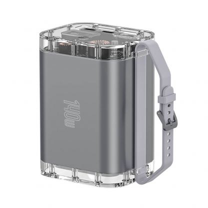 4smarts Power Bank Lucid Maxx 60000 mAh 140W - външна батерия с 2xUSB-A, 2xUSB-C и технология за бързо зареждане (сив) 13