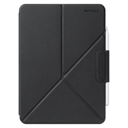 Pitaka MagEZ Folio 2 Case - магнитен полиуретанов кейс с поставка за iPad Pro 13 (2024) (черен) 3