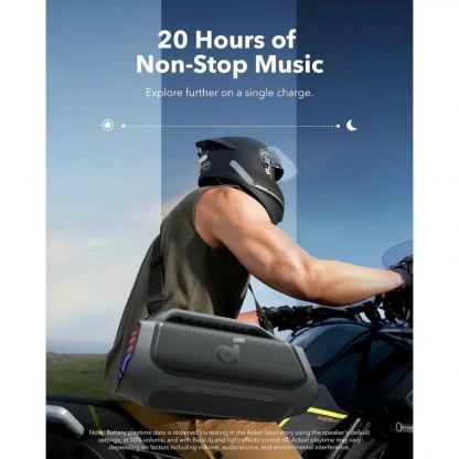 Anker Boom 2 Plus SoundCore Outdoor Bluetooth Speaker 140W, IPX7 - безжичен блутут спийкър за мобилни устройства (черен) 3