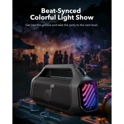 Anker Boom 2 Plus SoundCore Outdoor Bluetooth Speaker 140W, IPX7 - безжичен блутут спийкър за мобилни устройства (черен) 4