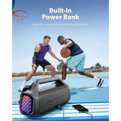 Anker Boom 2 Plus SoundCore Outdoor Bluetooth Speaker 140W, IPX7 - безжичен блутут спийкър за мобилни устройства (черен) 6