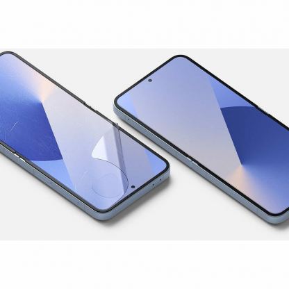 Ringke Dual Easy Film 2x Screen Protector - 2 броя защитни покрития за дисплея на Samsung Galaxy Z Flip6 (прозрачен) 4