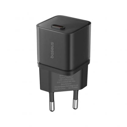 Baseus GaN5S USB-C PD Fast Wall Charger 30W (P10162504113-00) - захранване за ел. мрежа с USB-C изход с технология за бързо зареждане (черен) 3