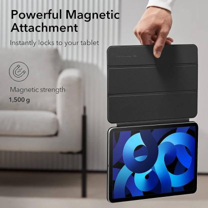 ESR Rebound Magnetic Case - магнитен полиуретанов калъф с поставка за iPad Pro 11 (2024) (черен) 5