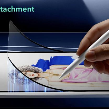 ESR Paper Feel Magnetic Screen Protector - магнитно защитно покритие (подходящо за рисуване) за дисплея на iPad Pro 13 (2024) (прозрачен-мат)  3