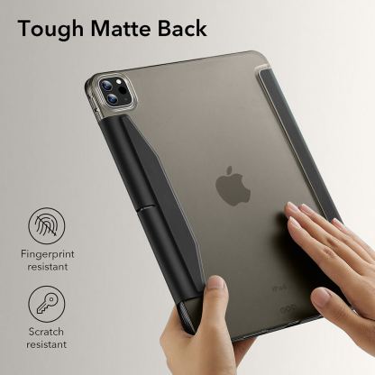 ESR Ascend Trifold Case - полиуретанов калъф с поставка и отделение за Apple Pencil Pro за iPad Pro 11 (2024) (черен) 3