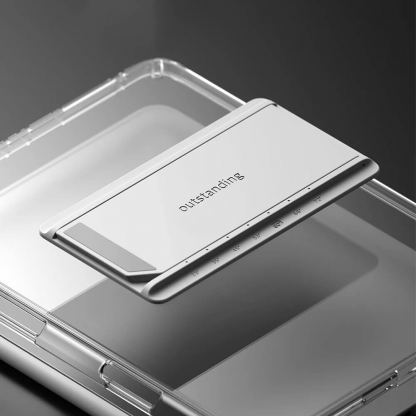 Ringke Fusion Combo Case - удароустойчив хибриден кейс и сгъваема поставка за iPad Pro 11 (2024) (черен-прозрачен) 3