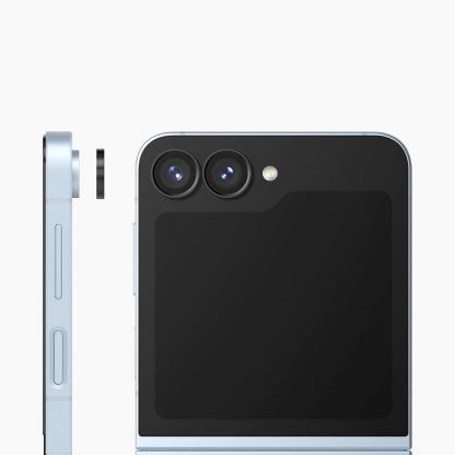 Ringke Metal Camera Lens Frame Glass - предпазни стъклени лещи за камерата на Samsung Galaxy Z Flip6 (черен) 3