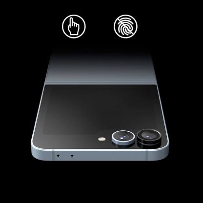 Ringke Metal Camera Lens Frame Glass - предпазни стъклени лещи за камерата на Samsung Galaxy Z Flip6 (черен) 4