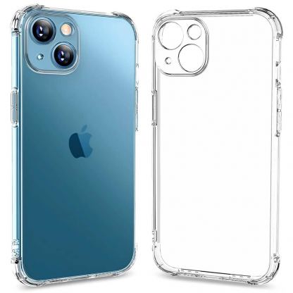 Techsuit Shockproof Clear Silicone Case - удароустойчив силиконов (TPU) калъф за Apple iPhone 14 Plus (прозрачен)  2