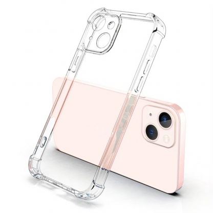 Techsuit Shockproof Clear Silicone Case - удароустойчив силиконов (TPU) калъф за Apple iPhone 14 Plus (прозрачен)  3