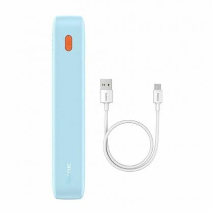 Baseus Airpow Fast Charging Power Bank 20W 20000 mAh (P10022804313-00) - външна батерия с 1xUSB-A и 1xUSB-C изходи с технология за бързо зареждане (син) 2